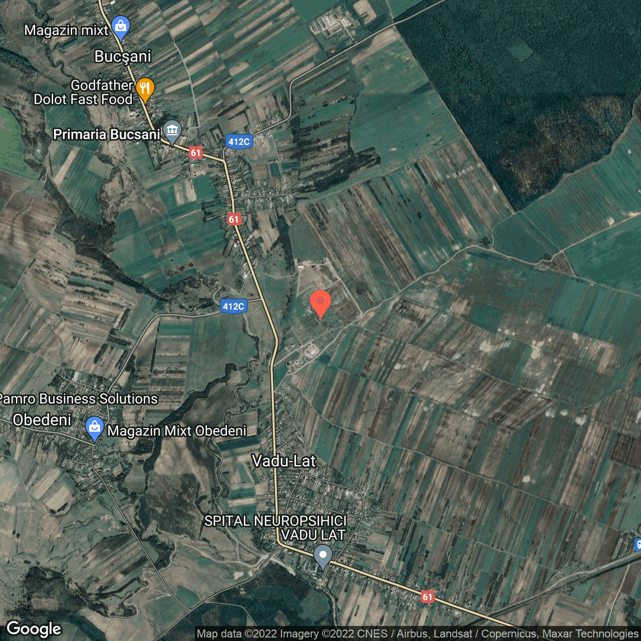 Poza harta hybrid, zoom 14, adresa Bucsani, Bucsani, judetul Giurgiu