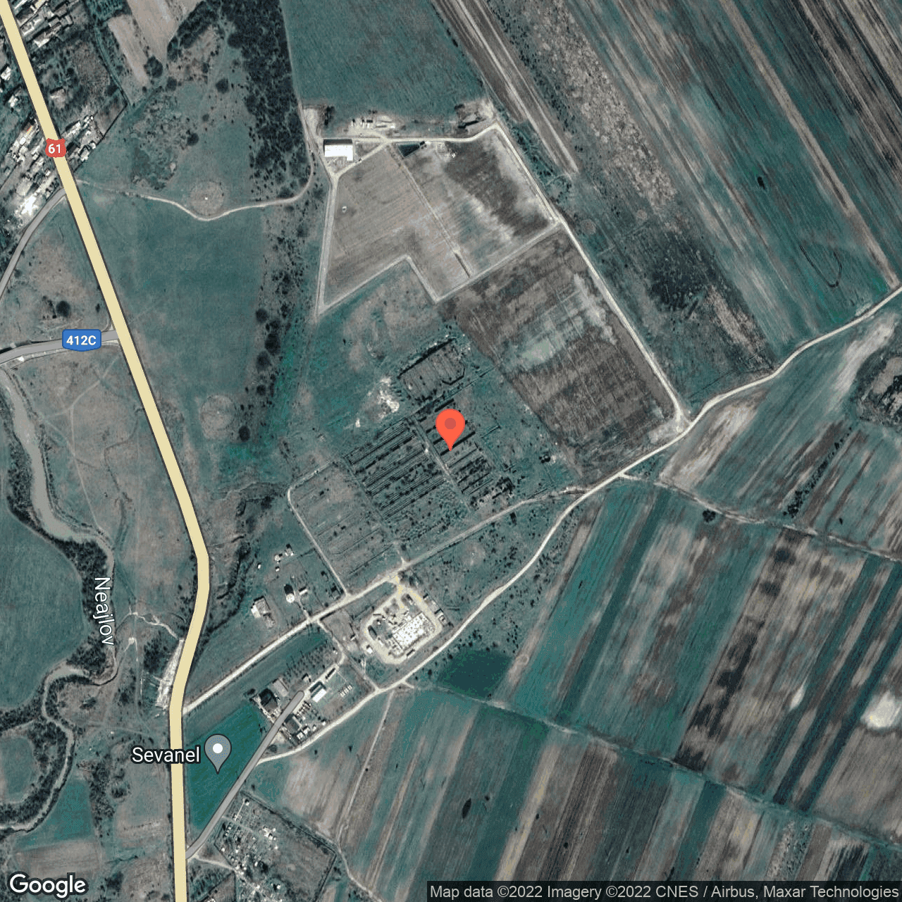 Poza harta hybrid, zoom 16, adresa Bucsani, Bucsani, judetul Giurgiu