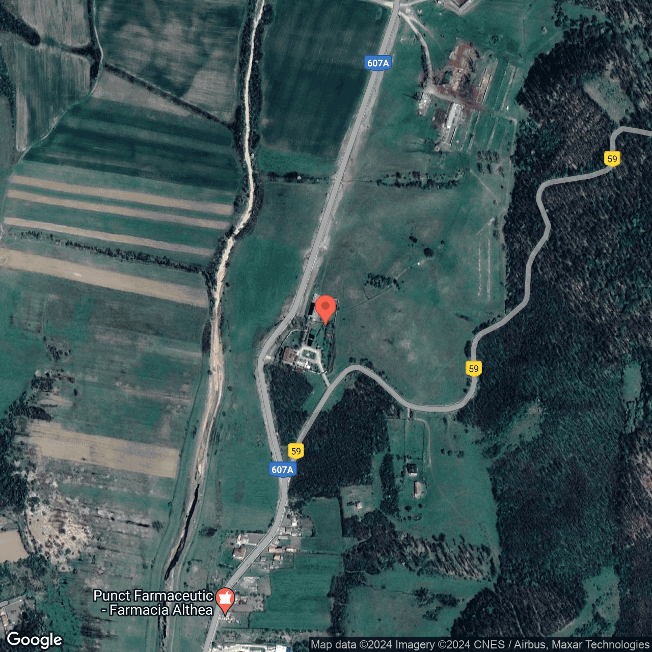 Poza harta hybrid, zoom 16, adresa Prunisor Mehedinti, , judetul