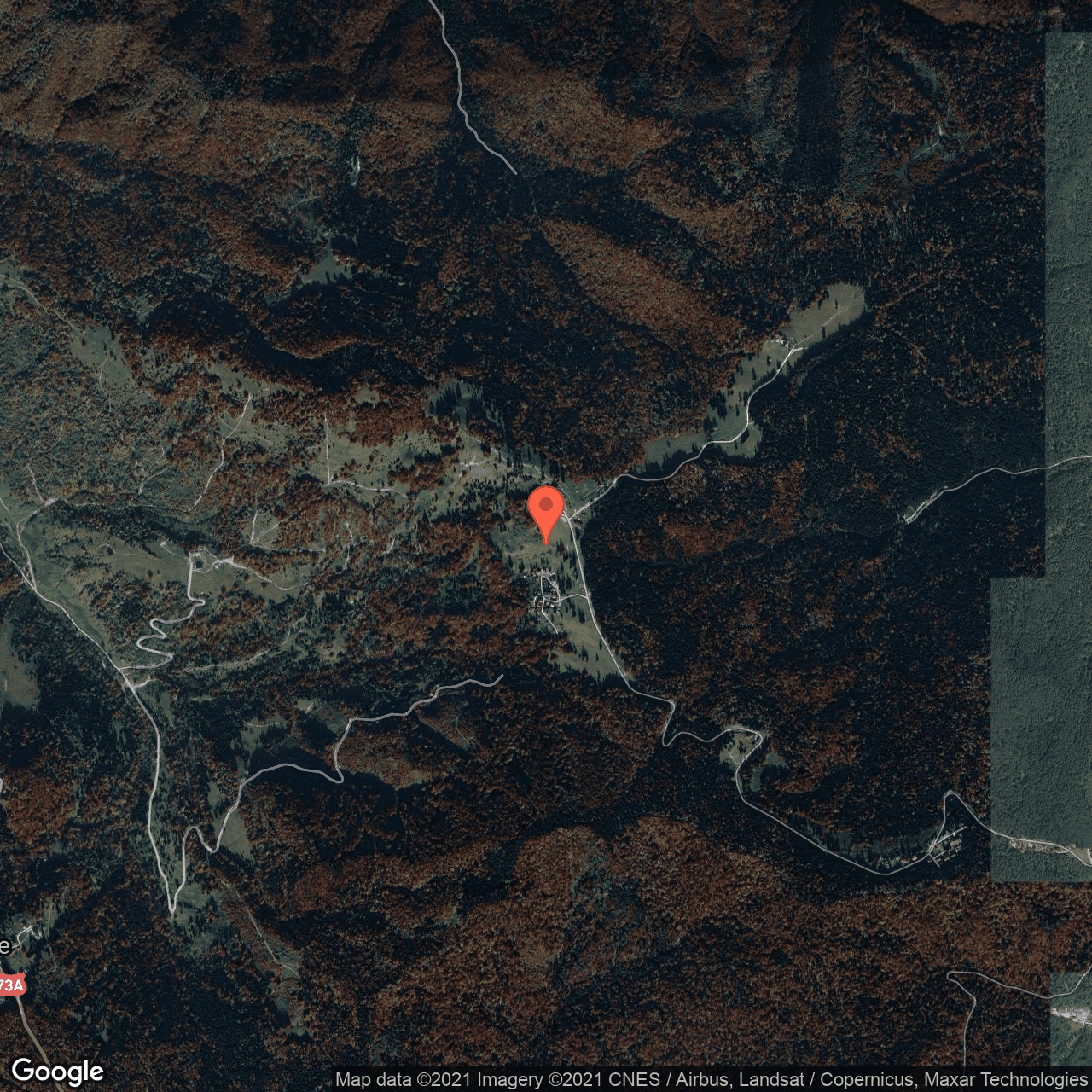 Poza harta hybrid, zoom 14, adresa Trei Brazi, Predeal, judetul Prahova