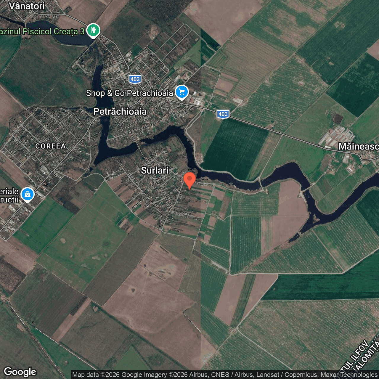 Poza harta hybrid, zoom 14, adresa Petrăchioaia, str. Colceagului, nr. 13 judet Ilfov, , judetul
