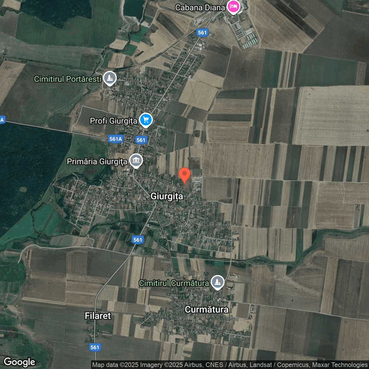 Poza harta hybrid, zoom 14, adresa Giurgita Dolj, , judetul