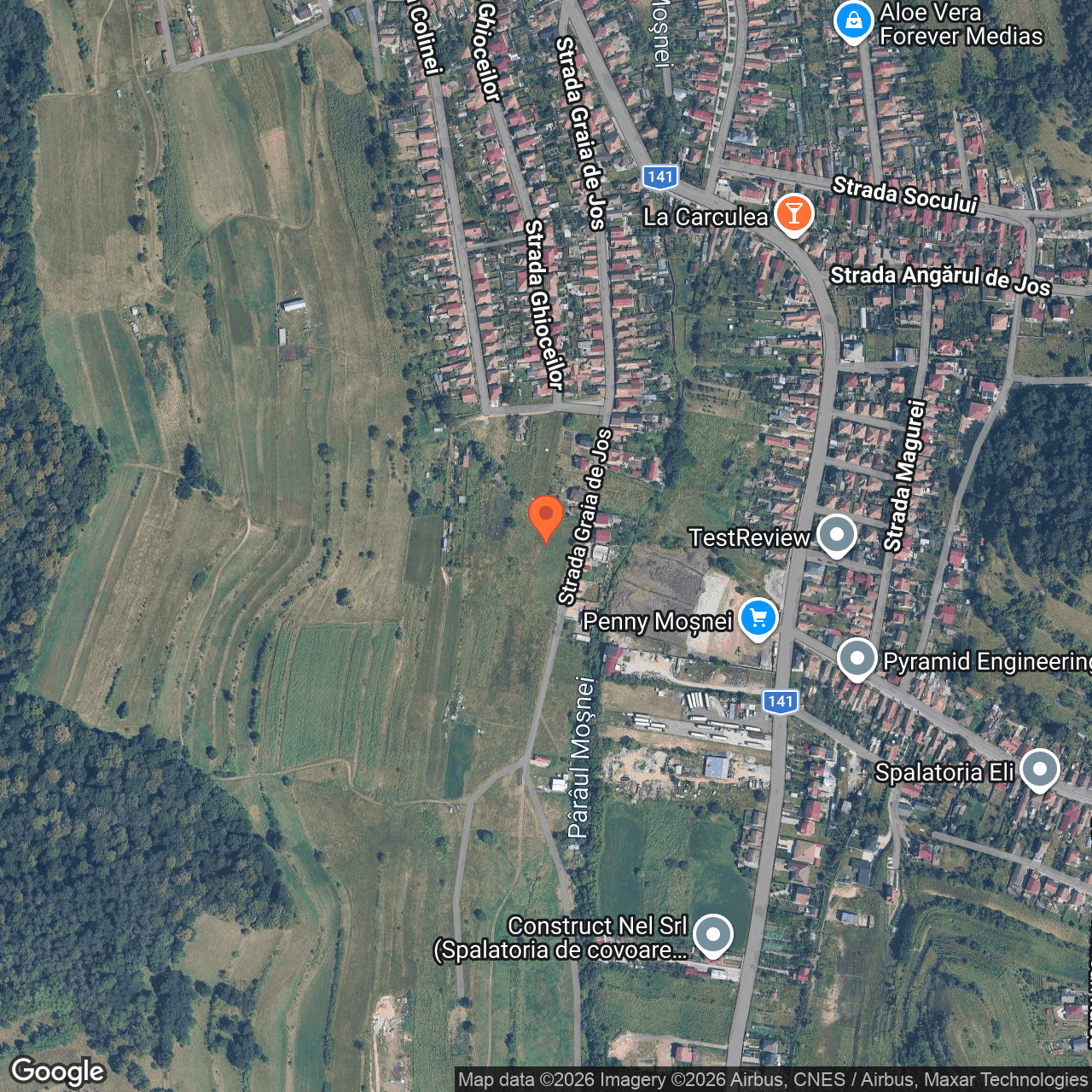 Poza harta hybrid, zoom 16, adresa Mediaș str. Graia de Jos, jud. Sibiu, , judetul