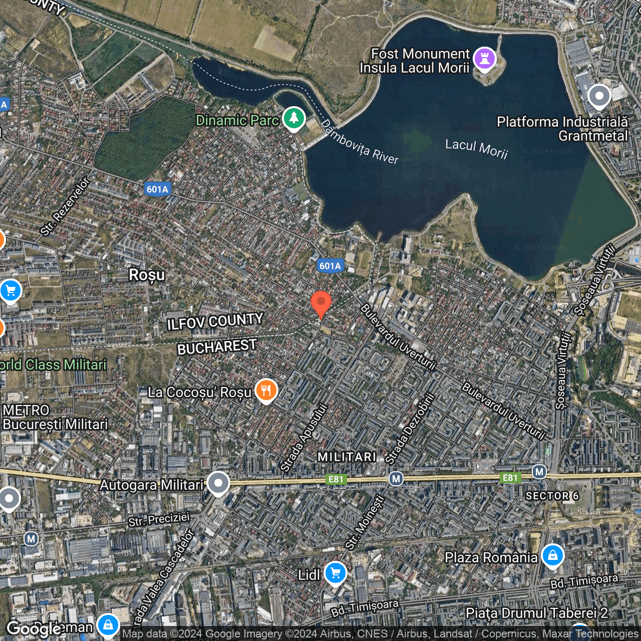 Poza harta hybrid, zoom 14, adresa Bucuresti, str. Drenajului nr. 32, , judetul