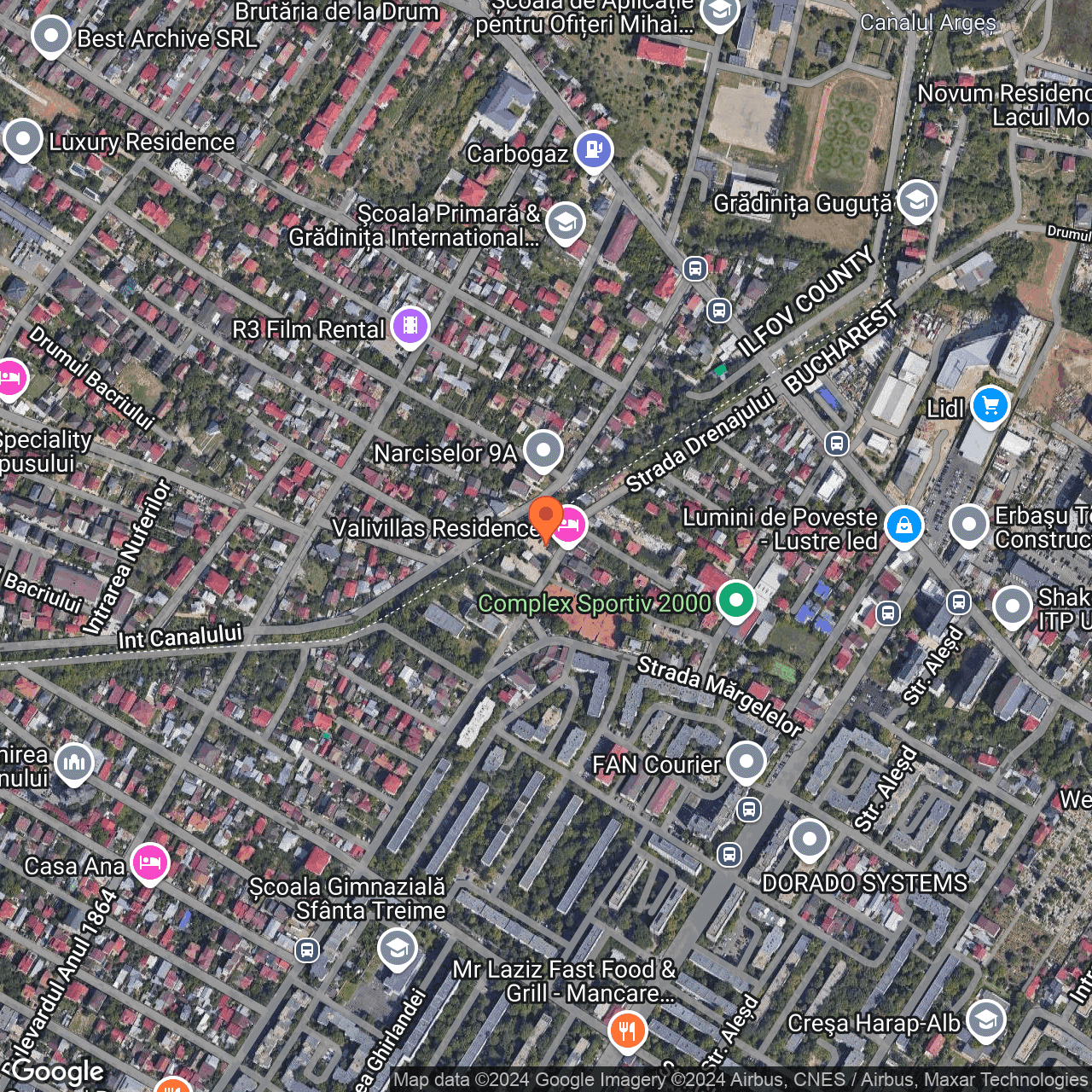 Poza harta hybrid, zoom 16, adresa Bucuresti, str. Drenajului nr. 32, , judetul