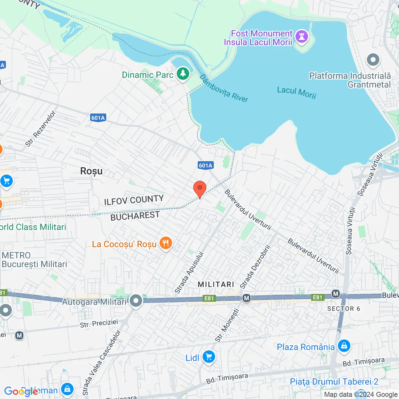 Poza harta streetview, zoom 14, adresa Bucuresti, str. Drenajului nr. 32, , judetul