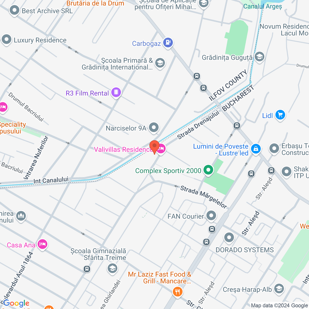 Poza harta streetview, zoom 16, adresa Bucuresti, str. Drenajului nr. 32, , judetul