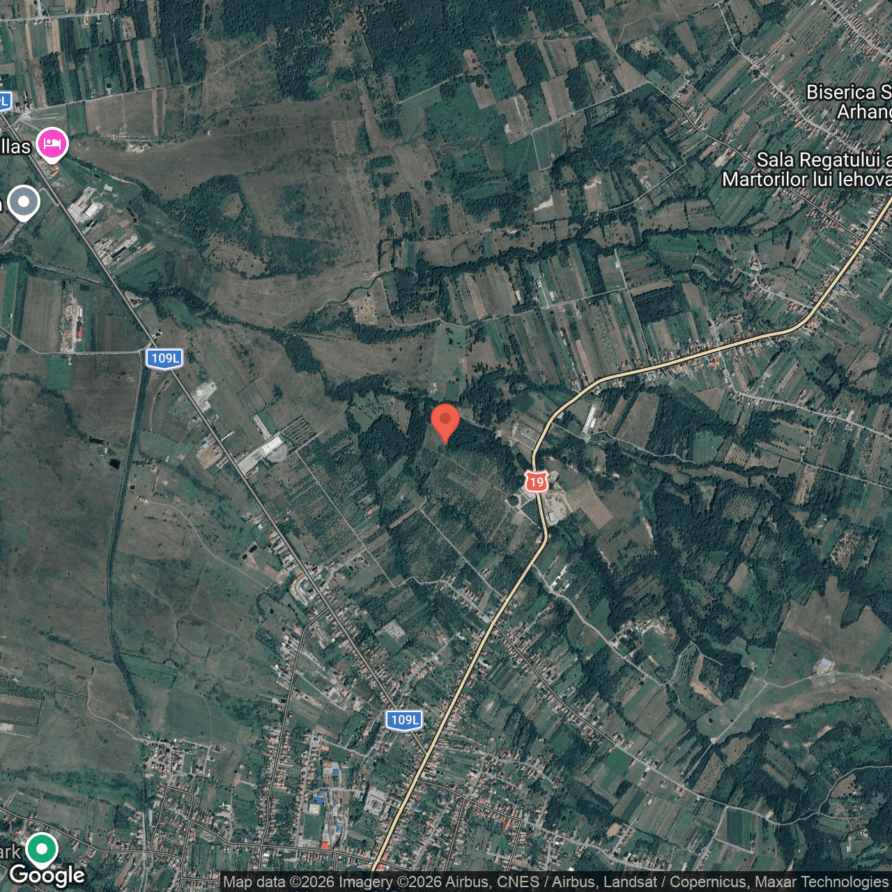 Poza harta hybrid, zoom 14, adresa Negresti Oas Satu Mare, , judetul