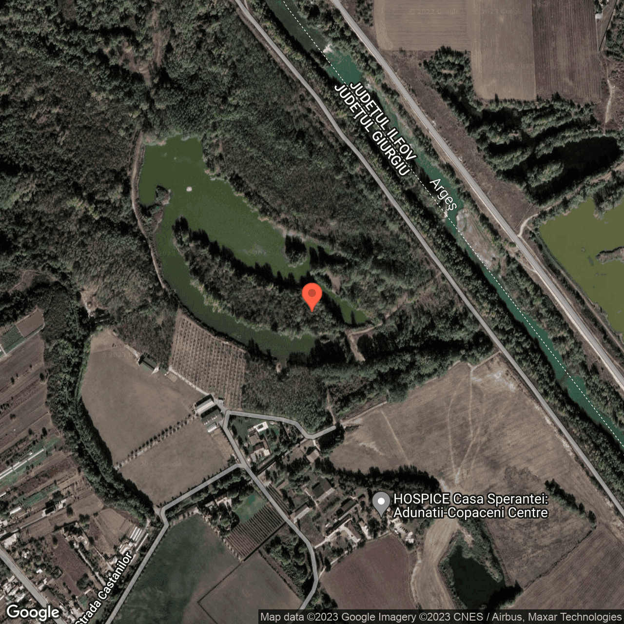 Poza harta hybrid, zoom 16, adresa 1 Decembrie Ilfov, , judetul
