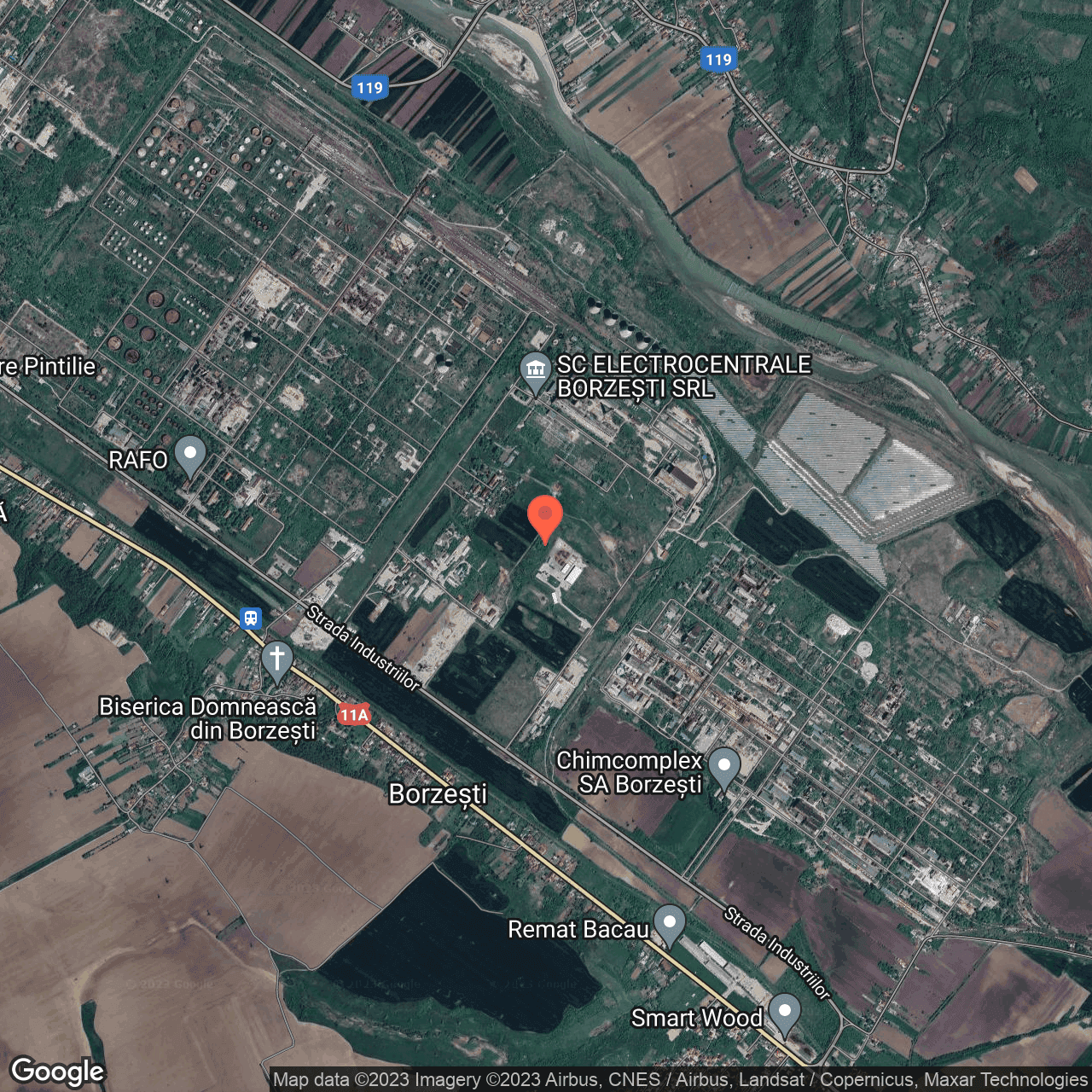 Poza harta hybrid, zoom 14, adresa Onesti, , judetul