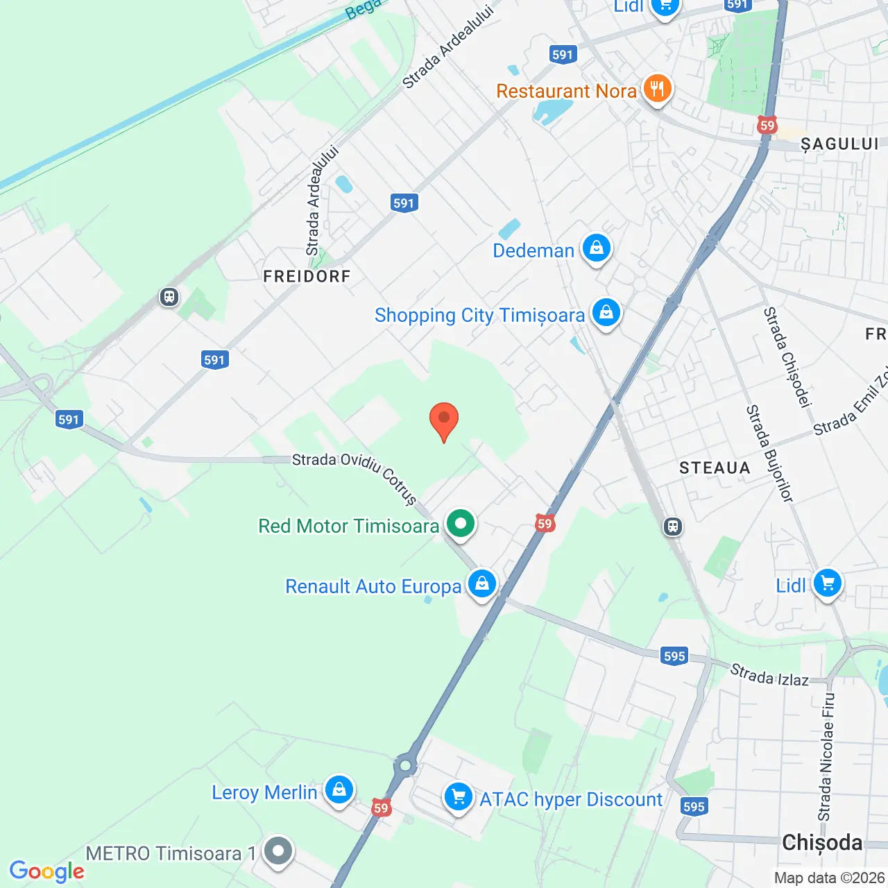 Poza harta streetview, zoom 14, adresa Timisoara Timis, , judetul