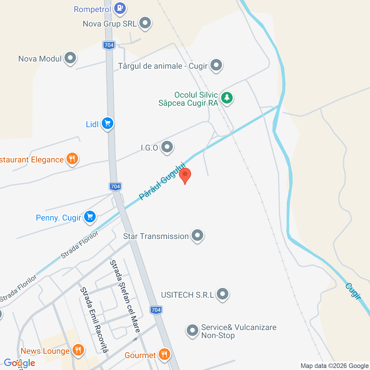 Poza harta streetview, zoom 16, adresa strada Serelor, localitatea Cugir, judet Alba, , judetul