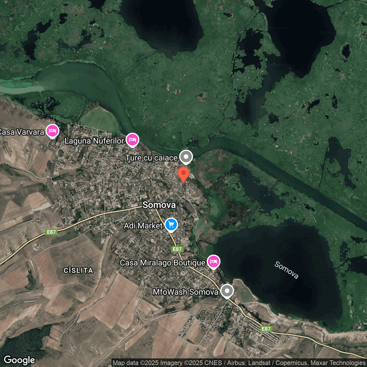 Poza harta hybrid, zoom 14, adresa Strada Traian Cosovei nr. 14 Somova, , judetul