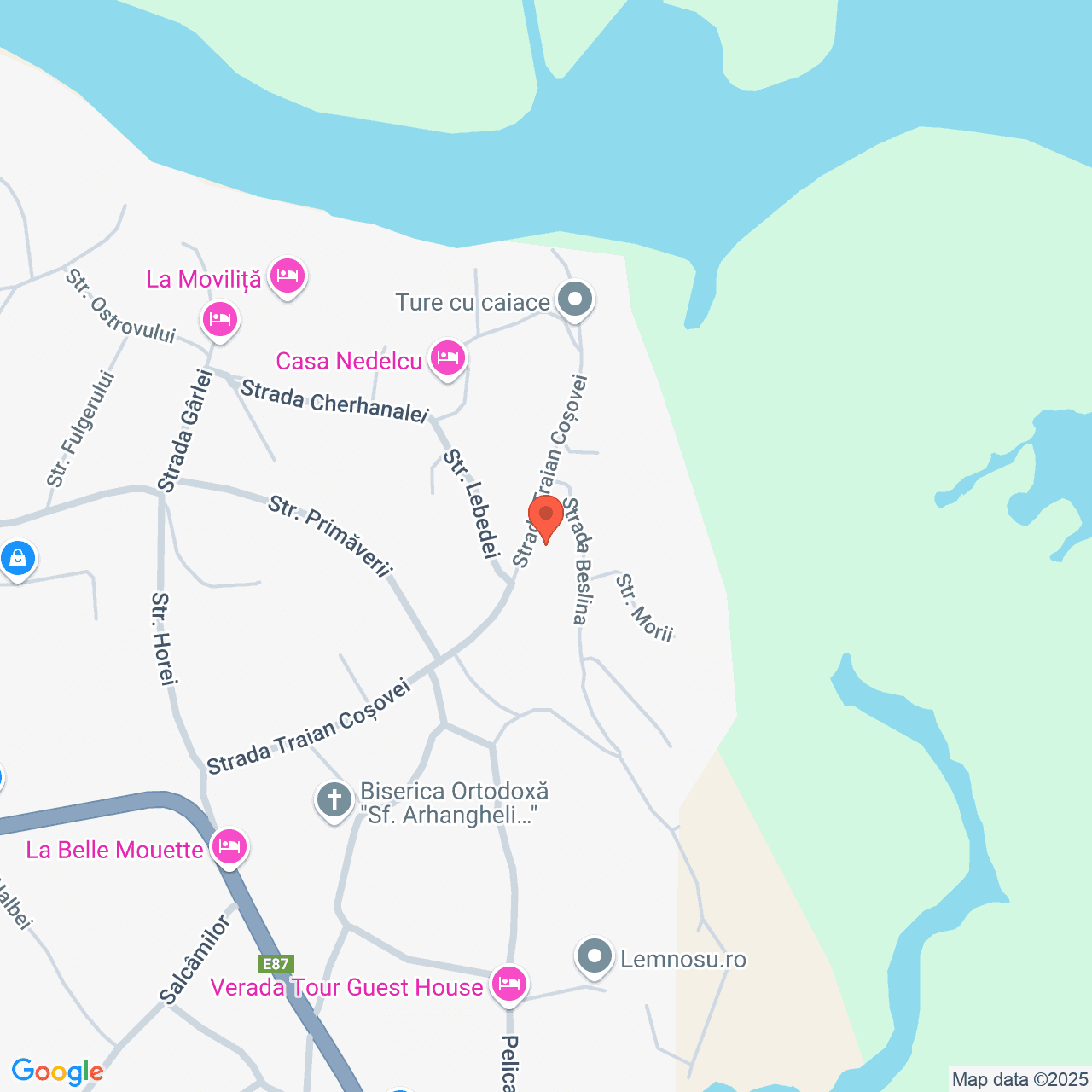 Poza harta streetview, zoom 16, adresa Strada Traian Cosovei nr. 14 Somova, , judetul