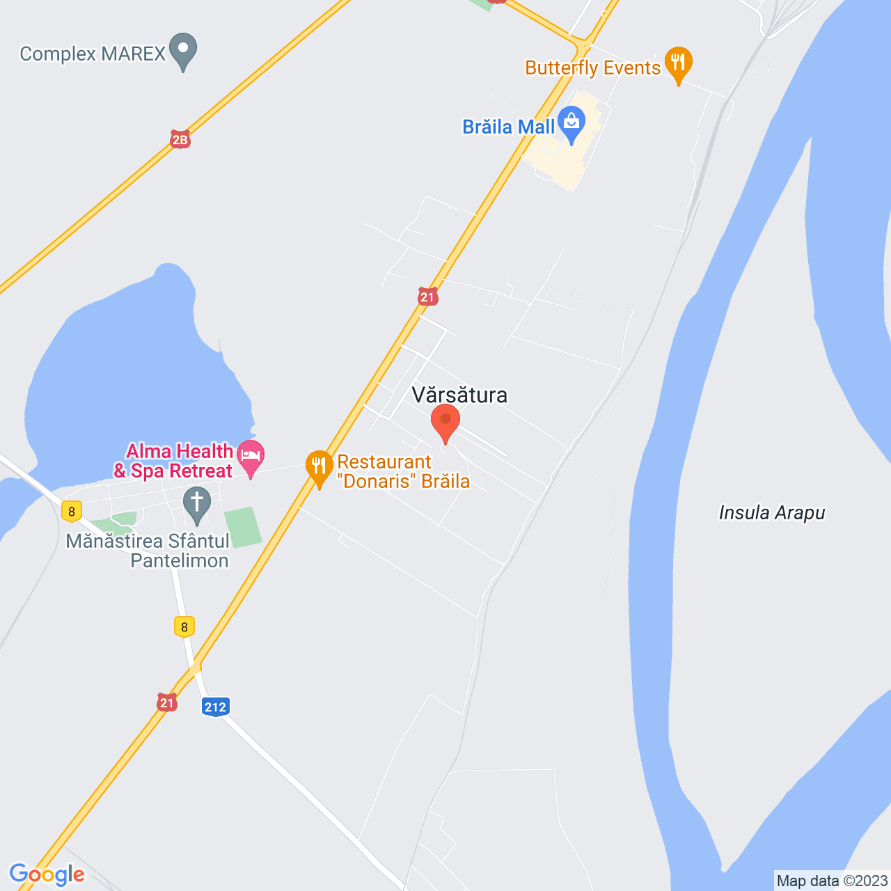 Poza harta streetview, zoom 14, adresa Varsatura, , judetul