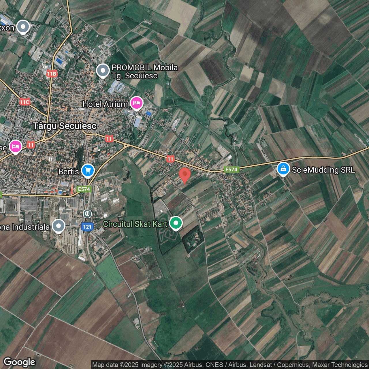 Poza harta hybrid, zoom 14, adresa strada Fortyogo mun. Targu Secuiesc, jud. Covasna, , judetul