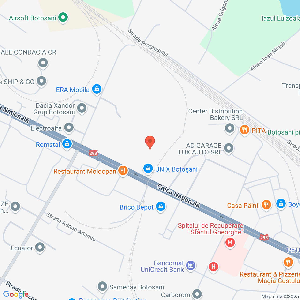 Poza harta streetview, zoom 16, adresa Botosani, Calea Nationala, nr. 21, , judetul