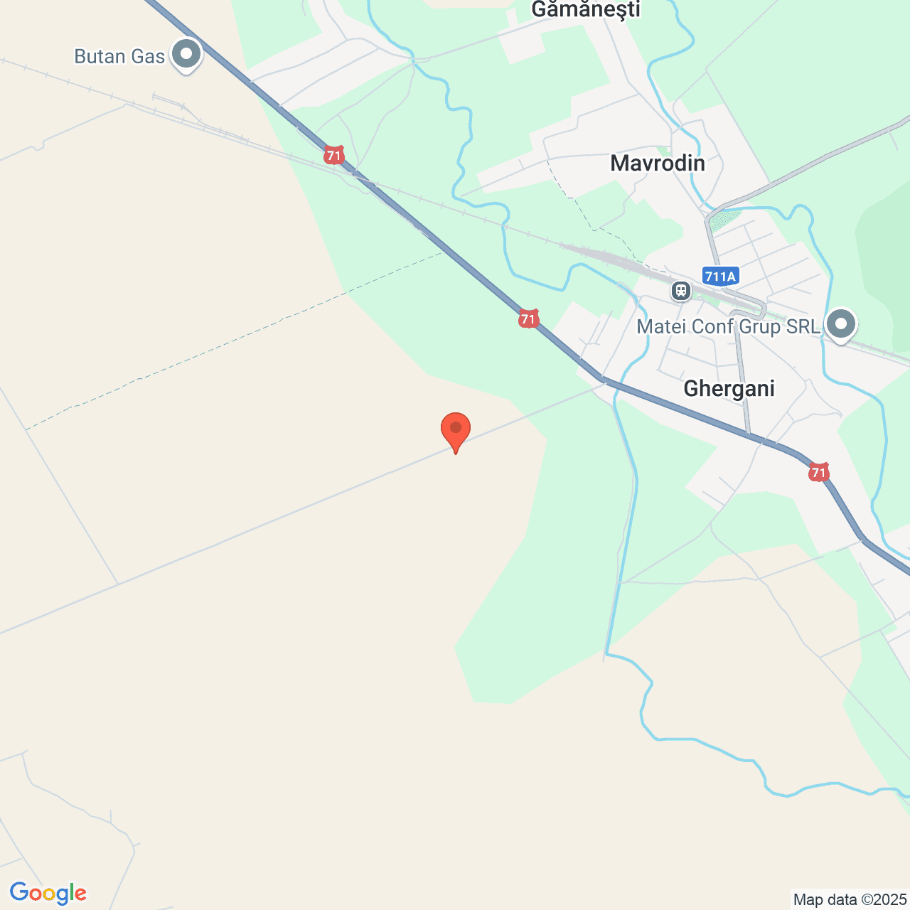 Poza harta streetview, zoom 14, adresa Racari Dambovita, , judetul