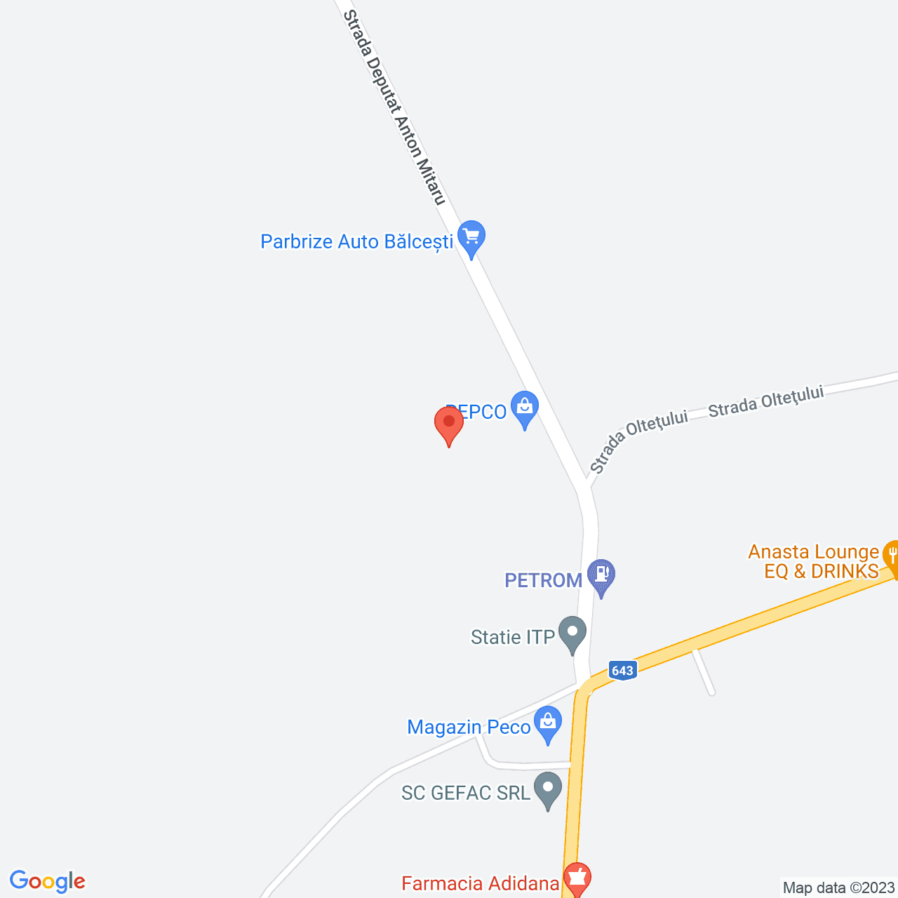 Poza harta streetview, zoom 16, adresa Balcesti Valcea, , judetul