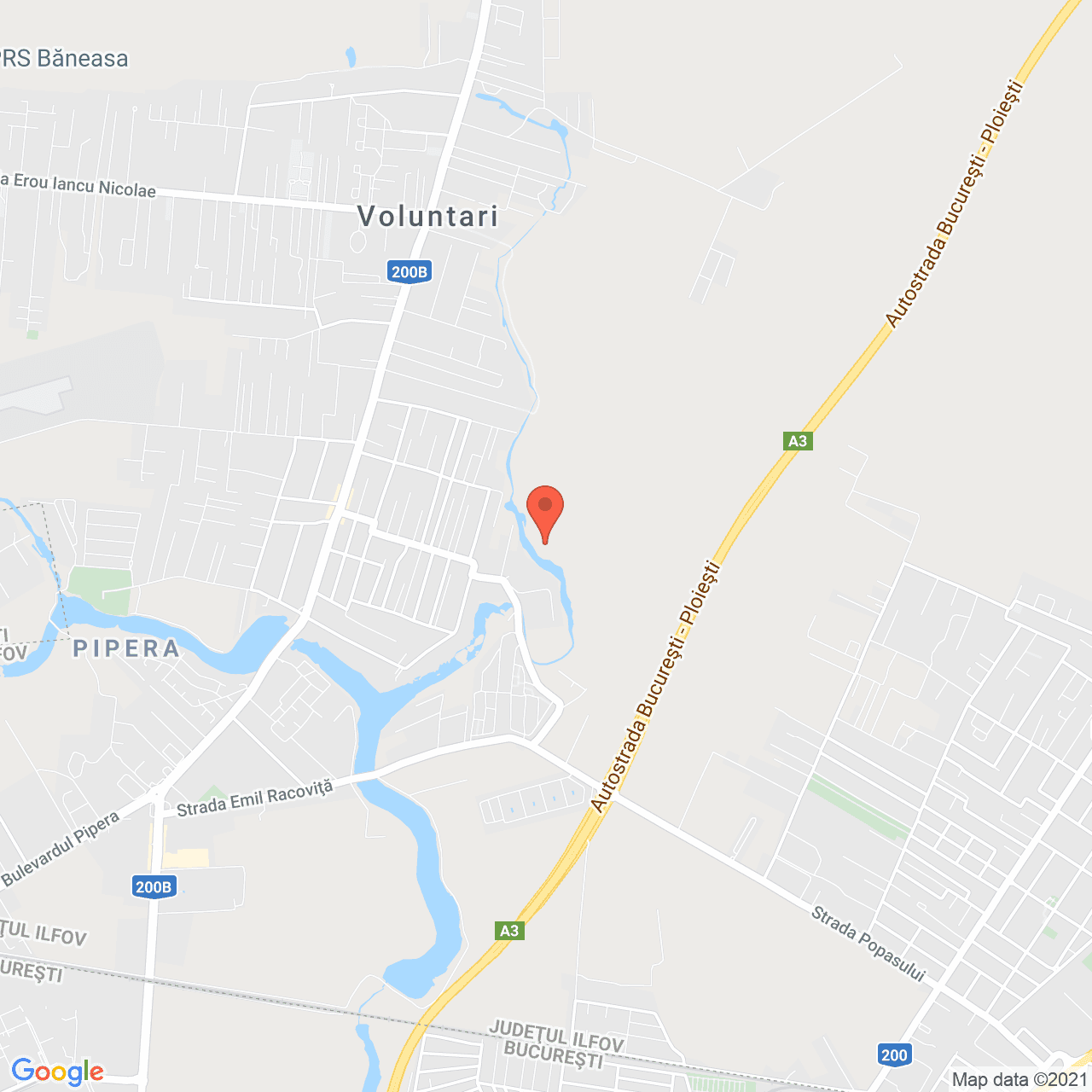 Poza harta streetview, zoom 14, adresa Pipera, Voluntari, judetul Bucuresti Ilfov