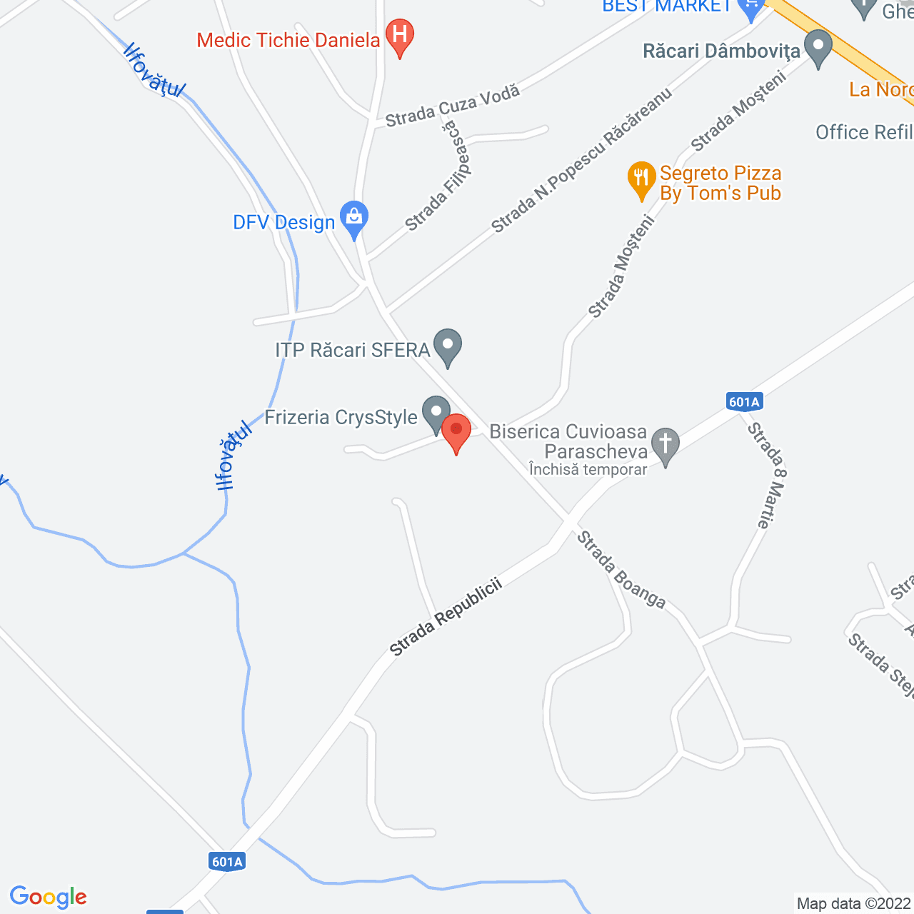 Poza harta streetview, zoom 16, adresa Tudor Vladimirescu nr. 68, Racari, judetul Dambovita