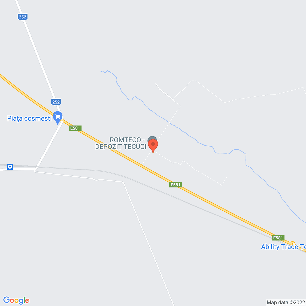 Poza harta streetview, zoom 14, adresa Tecuci, judetul Galati