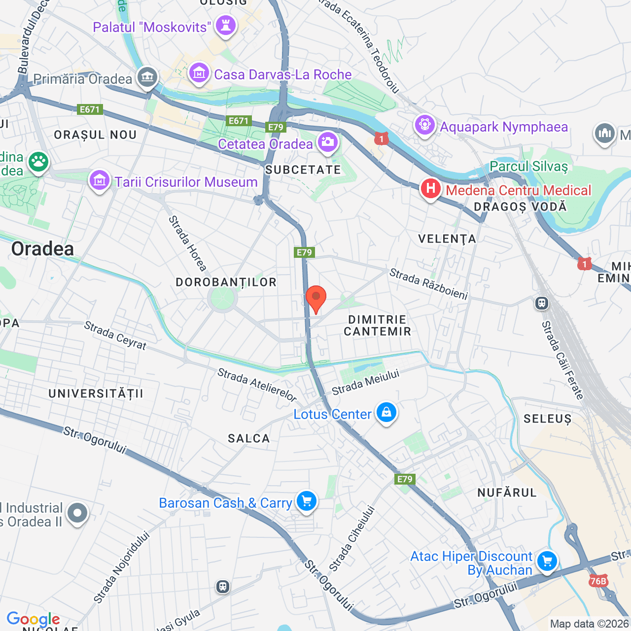 Poza harta streetview, zoom 14, adresa Strada Lugoj Oradea Bihor, , judetul