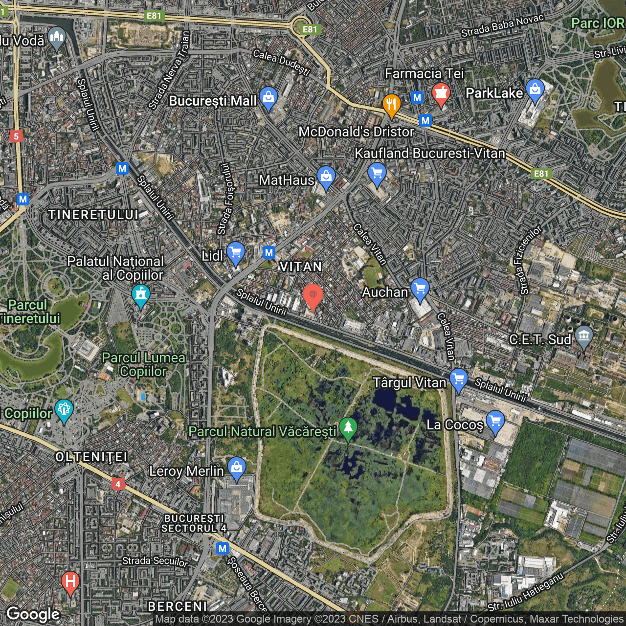 Poza harta hybrid, zoom 14, adresa Str. Chiciurei, nr. 40, , judetul