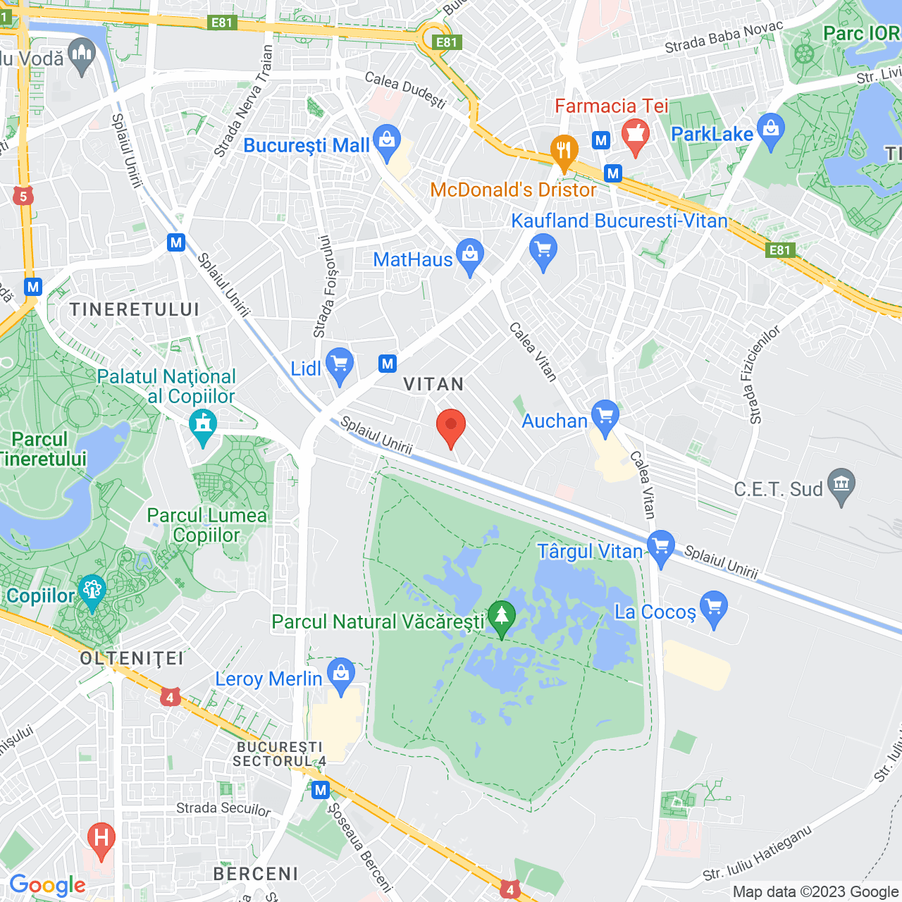 Poza harta streetview, zoom 14, adresa Str. Chiciurei, nr. 40, , judetul