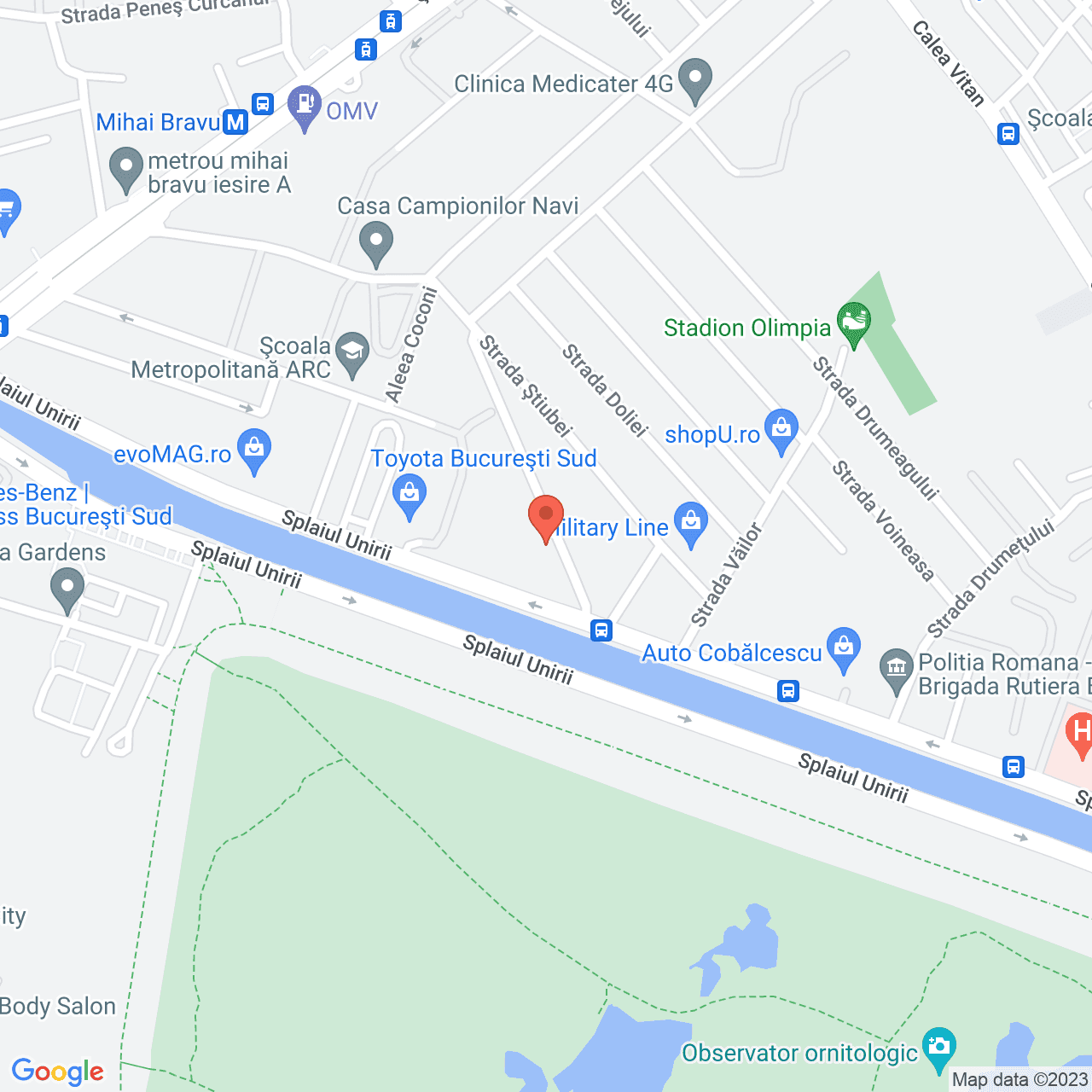 Poza harta streetview, zoom 16, adresa Str. Chiciurei, nr. 40, , judetul