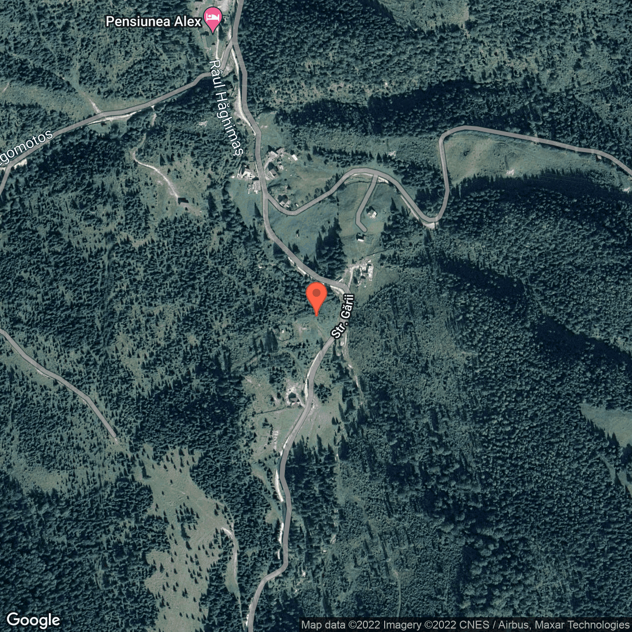 Poza harta hybrid, zoom 16, adresa Pârâul Oii, Lacu Rosu, judetul Harghita