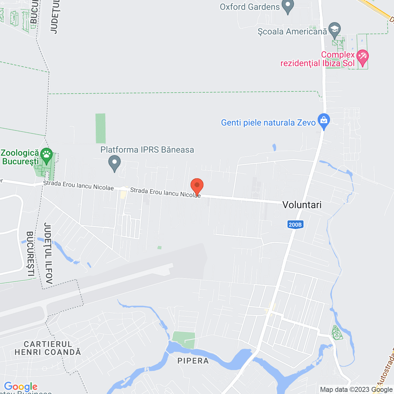 Poza harta streetview, zoom 14, adresa Iancu Nicolae 29 Pipera Voluntari, , judetul